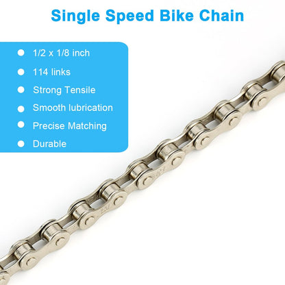 Bike Chain Repair Tool Kit with Single Speed Chain