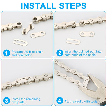 Bike Chain Repair Tool Kit with Single Speed Chain