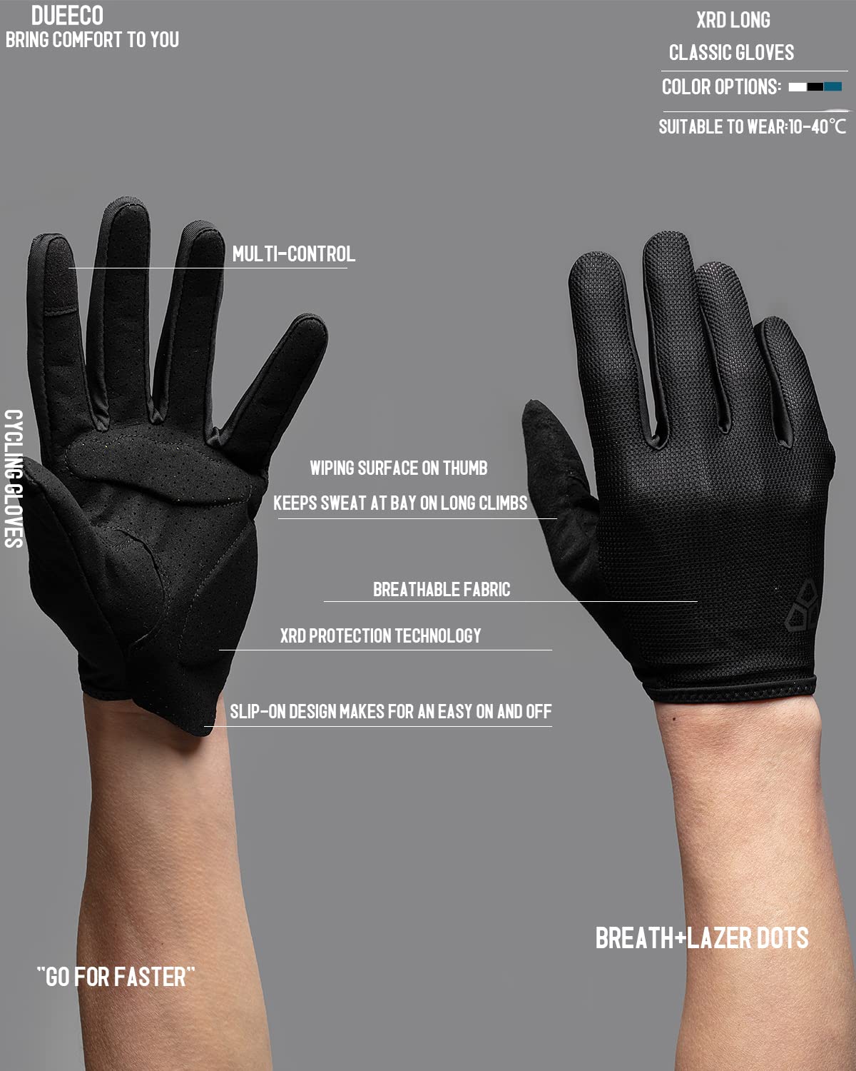 Cycling Gloves with 3MM XRD Padding Palm