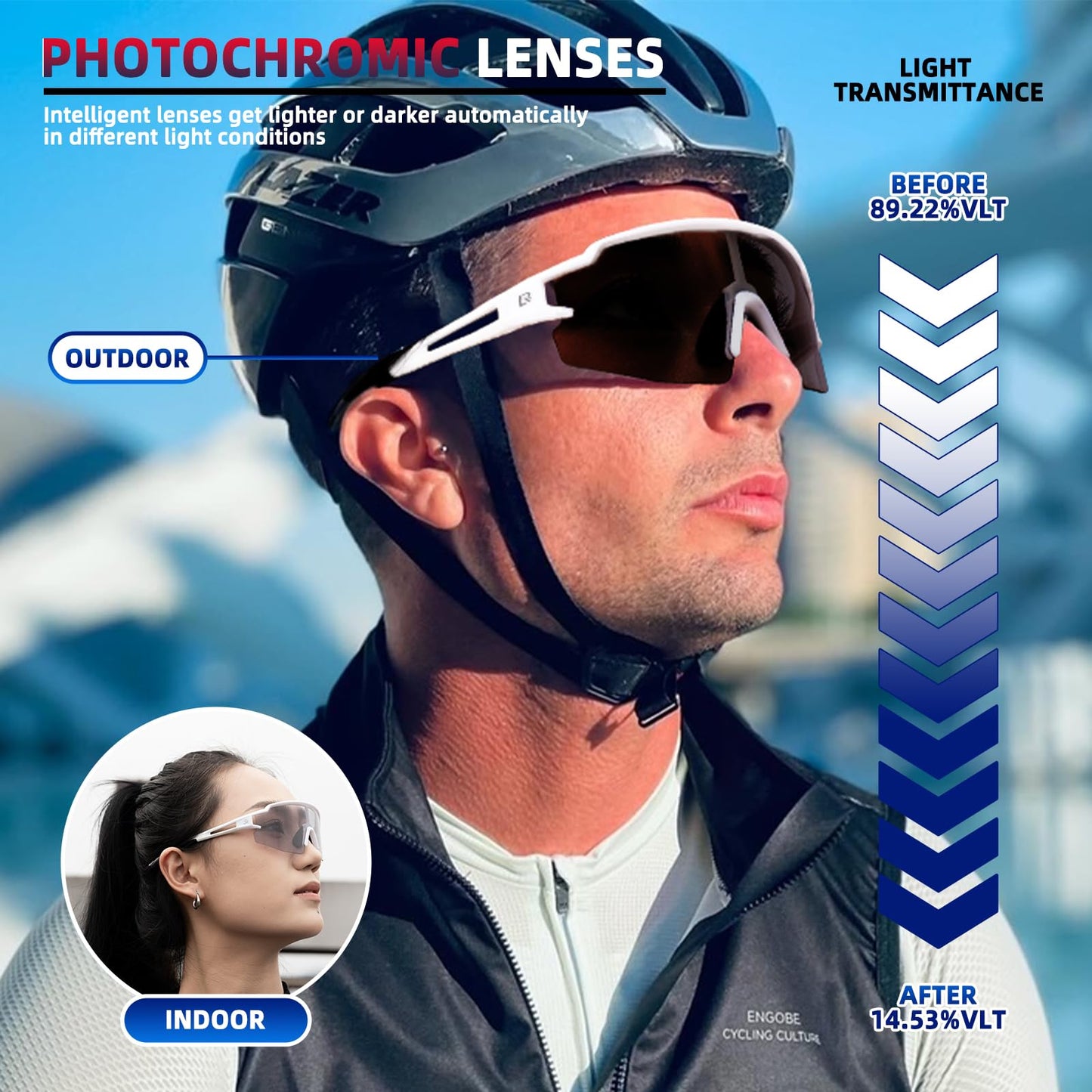 Photochrome Sport-Sonnenbrille