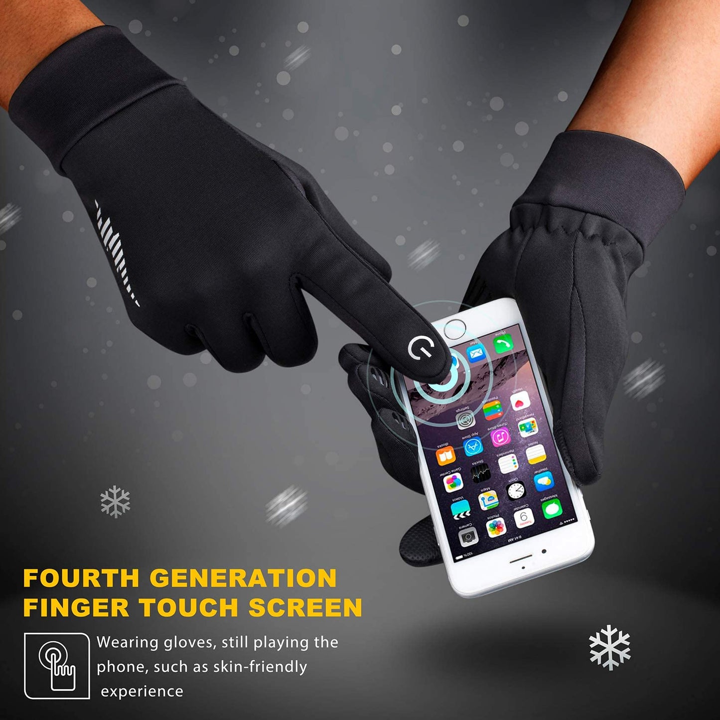 Gloves with Touch Screen for Cycling