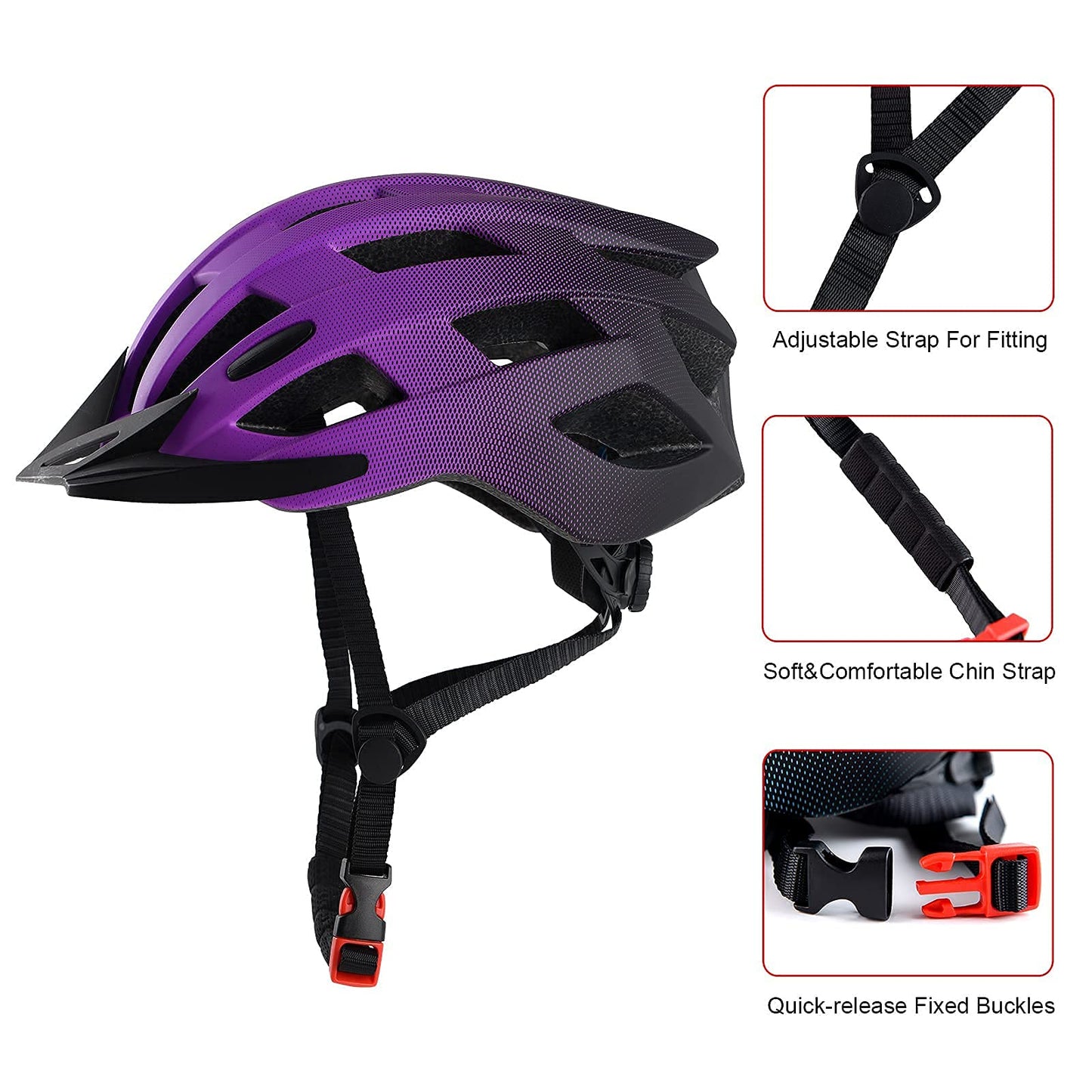 Adult Bike Helmet with Detachable Visor