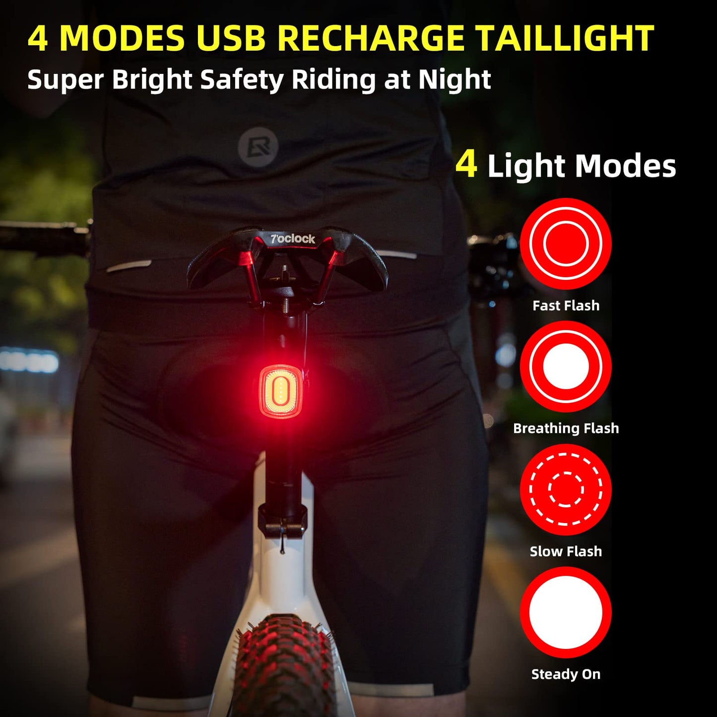 Smart Bike Tail Light for Night Riding