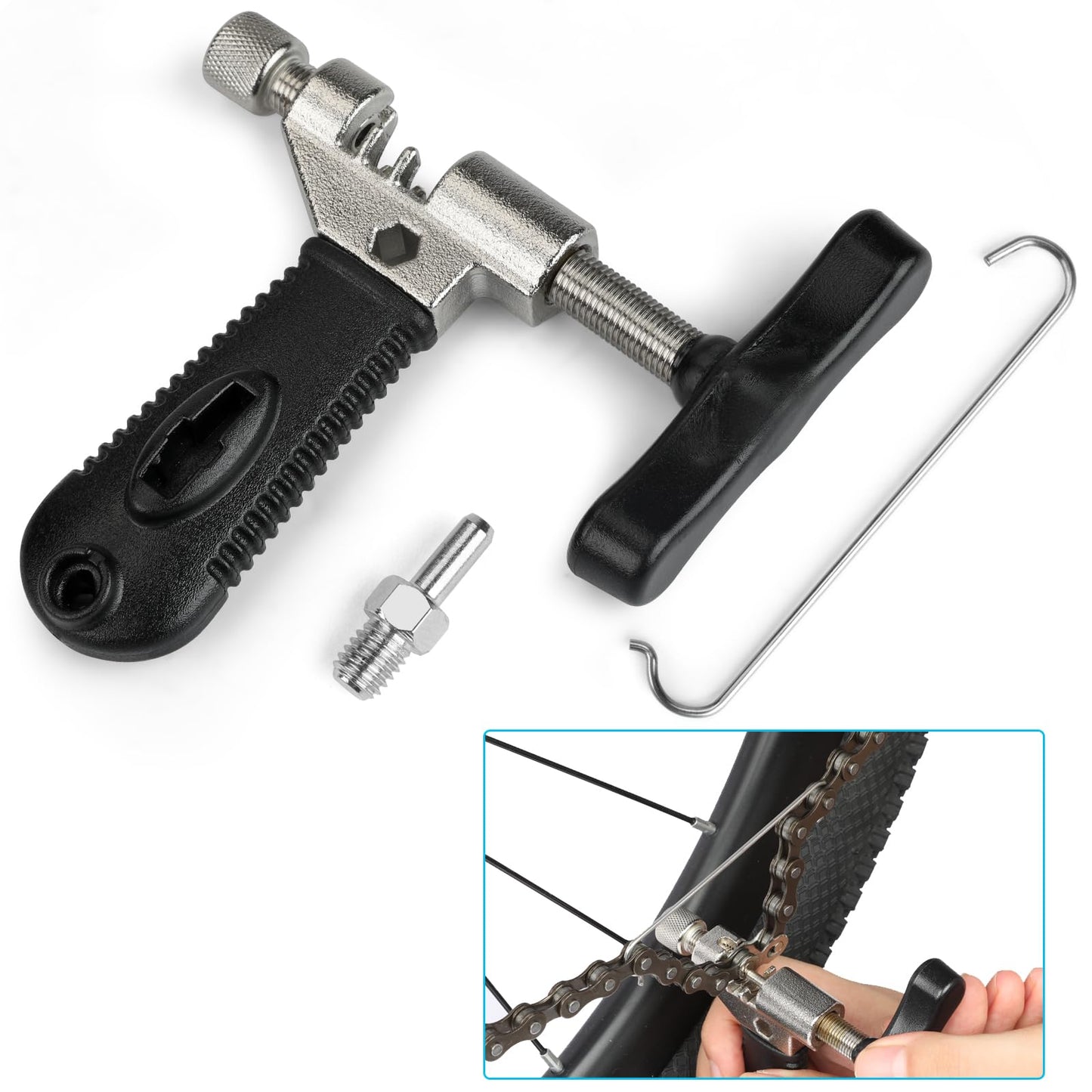 Bike Chain Repair Tool Kit with Single Speed Chain