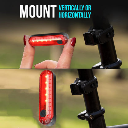 Bicycle Rear Light USB-C Rechargeable LED