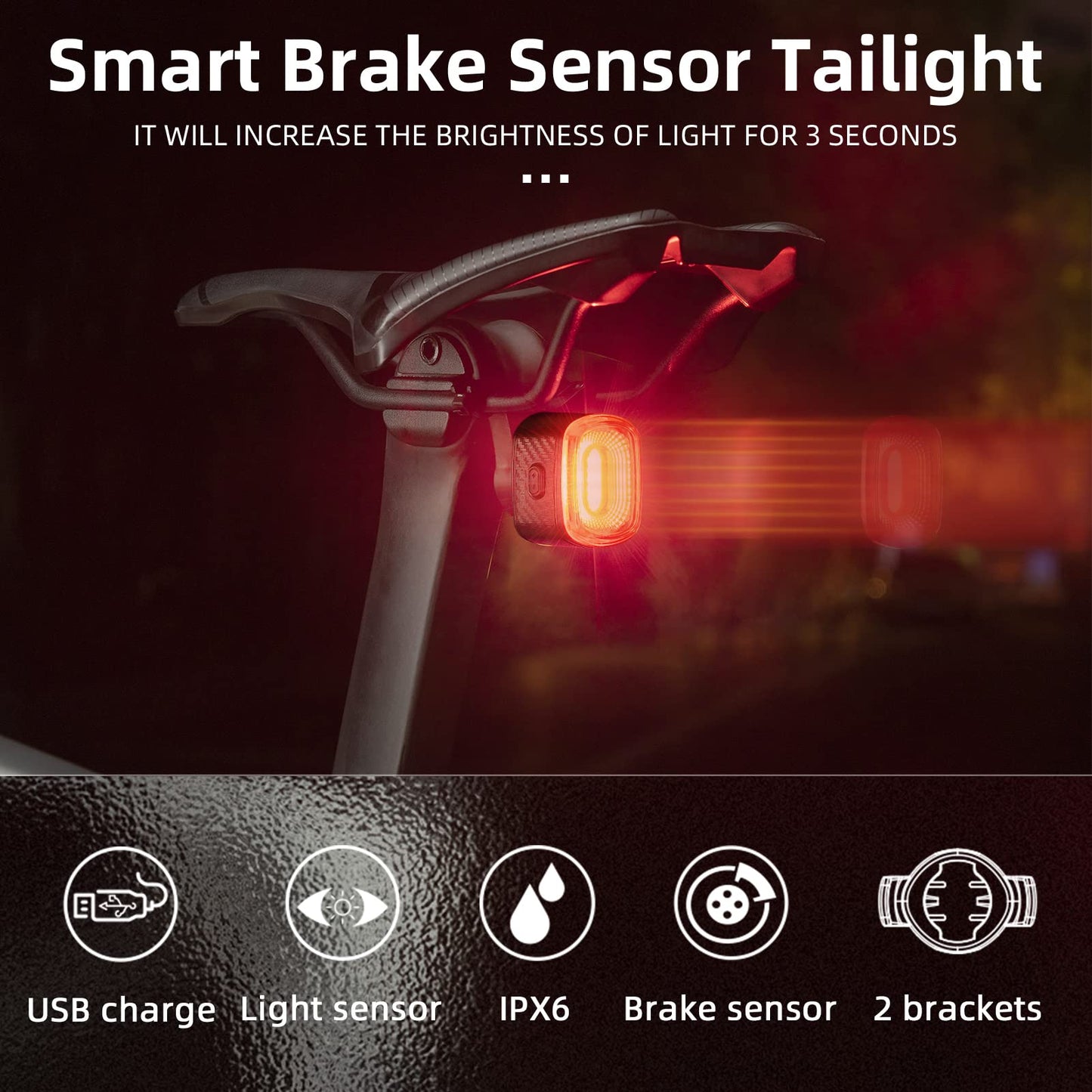 Smart Bike Tail Light for Night Riding