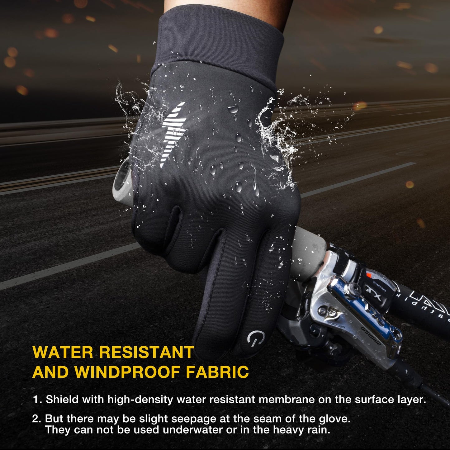 Gloves with Touch Screen for Cycling