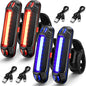 USB Rechargeable Bike Headlight & Tail Light